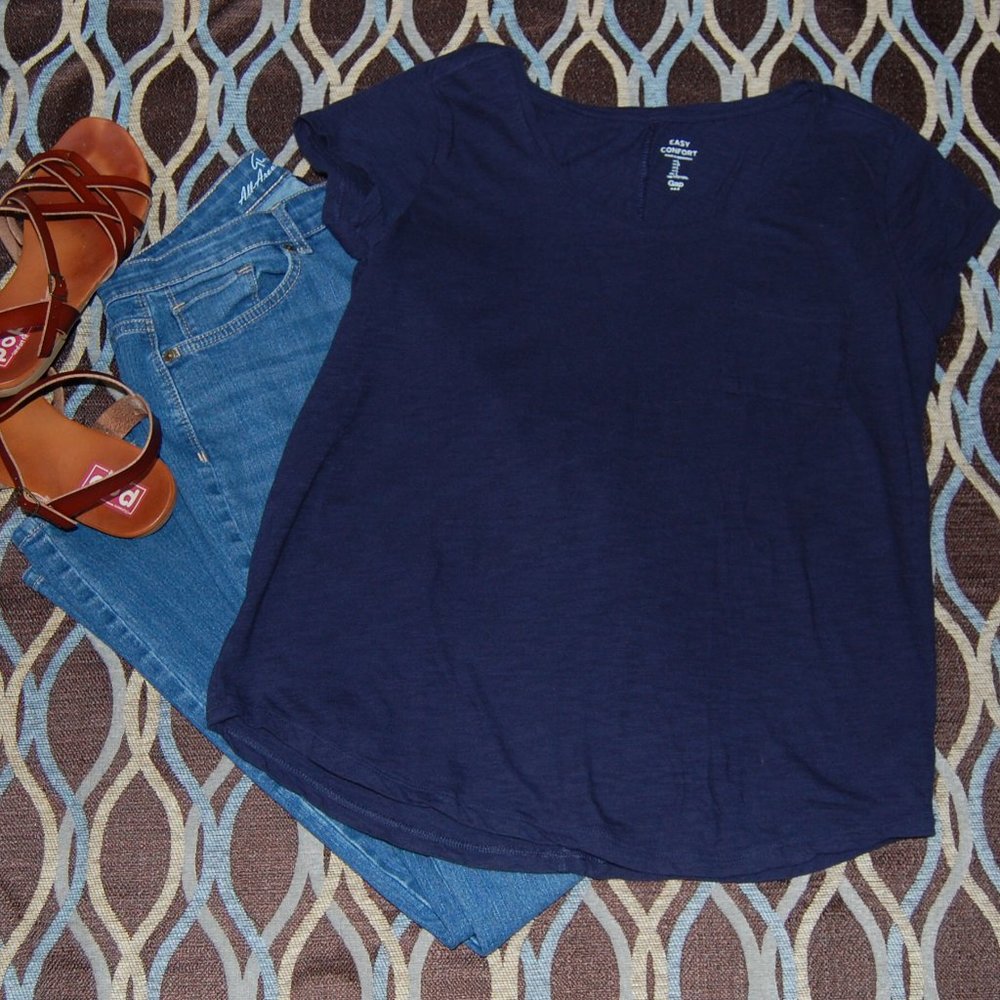 GAP, navy blue, 100% cotton  t-shirt